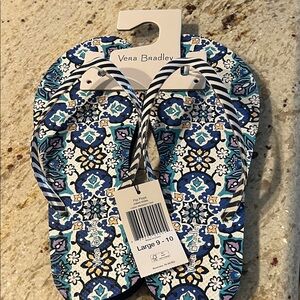 Vera Bradley Multicolor Patterned Flip Flops